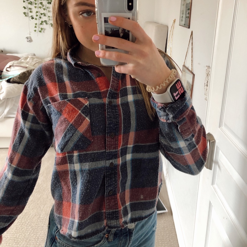 PacSun Cropped Flannel